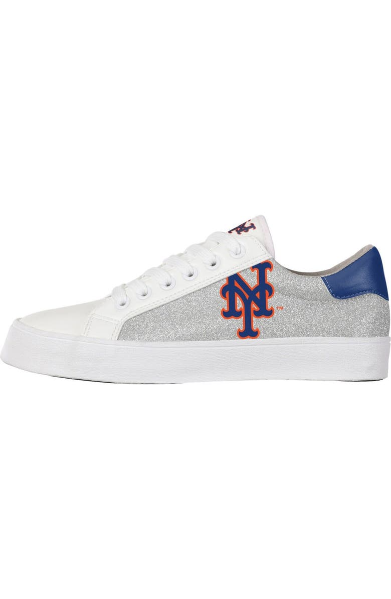 FOCO Women's FOCO New York Mets Glitter Sneakers, Alternate, color,