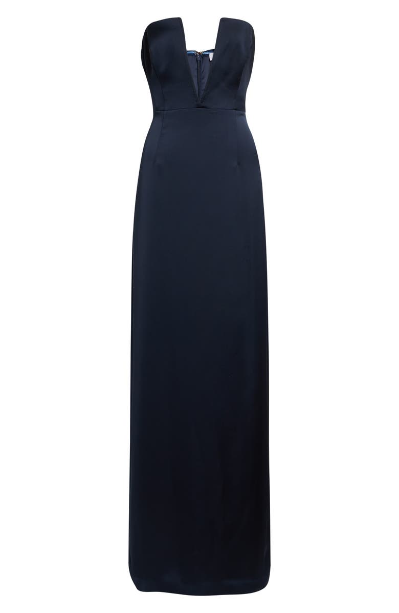 Ramy Brook Raquel Plunge Strapless Column Gown, Alternate, color, 