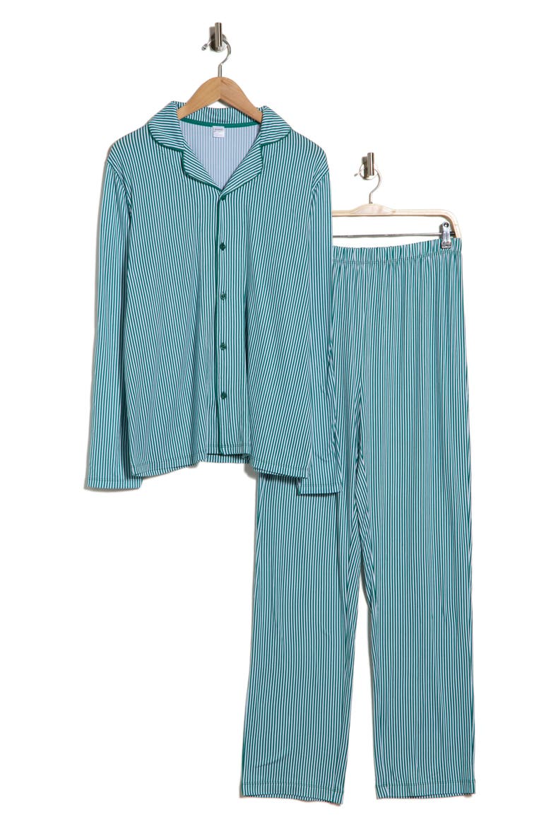 Nutcracker Notch Collar Pajamas, Alternate, color, PEPPERMINT PINES