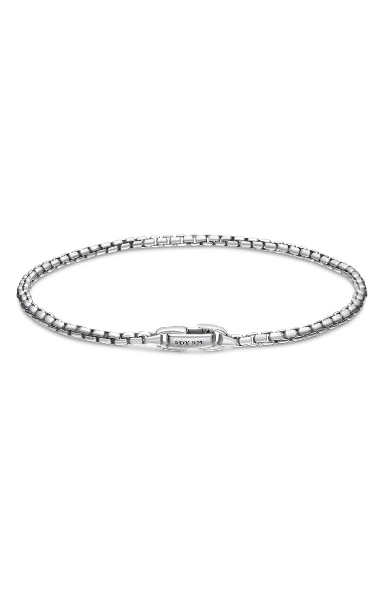 David Yurman Box Chain Bracelet, Alternate, color, Sterling Silver