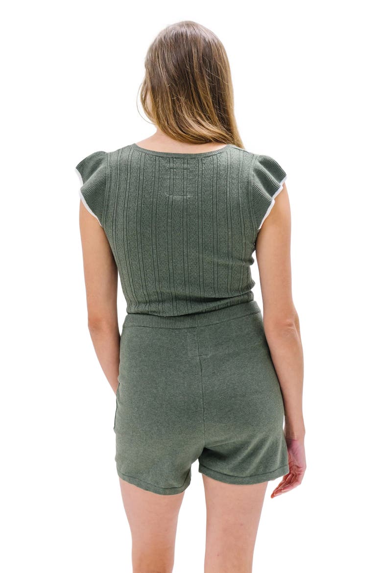 Womens' Sweater Short, Alternate, color, Olive Heather