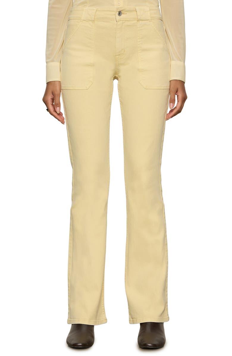 Sanctuary Hayden Utility Bootcut Jeans, Main, color, Buttercream White