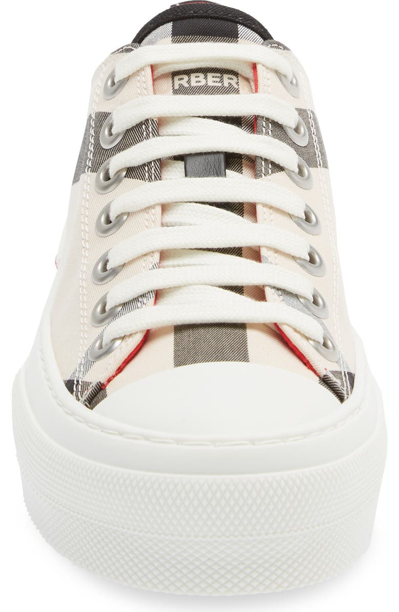 Burberry Jack Check Low Top Sneaker, Alternate, color,