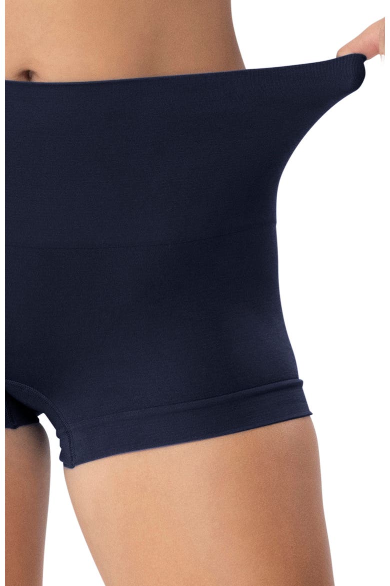 Smoothing At Waist Boyshort, Alternate, color, Navy