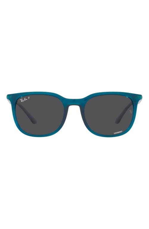 Ray Ban Ray-ban 54mm Polarized Pillow Sunglasses In Turquoise