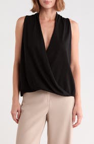 MAX STUDIO Drape Front Top