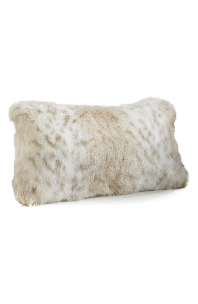 DONNA SALYERS FABULOUS FURS Limited Edition Faux Fur Pillow - 22"x12", Main, color, 