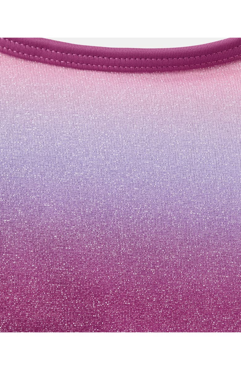 MANGO TEEN Metallic Cutout One-Piece Swimsuit, Alternate, color, Purple