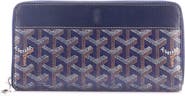 Pre-Owned Goyard Matignon Zip Wallet Coated Canvas with Leather