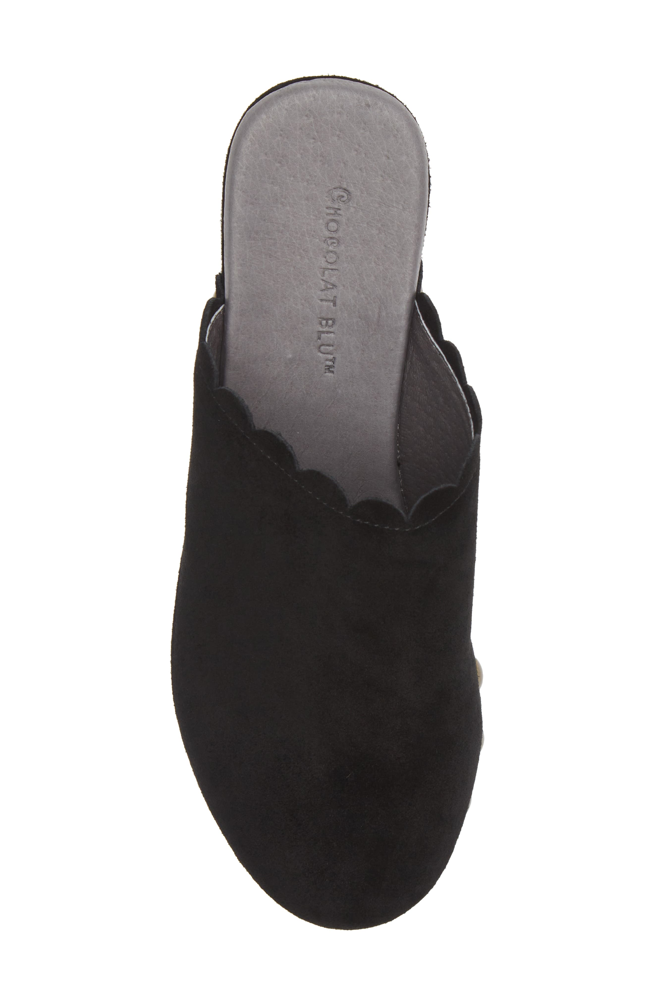 Chocolat Blu Gemini Platform Clog, Alternate, color, Black Suede