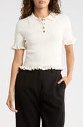 EDIT by JASON WU Pointelle Knit Polo