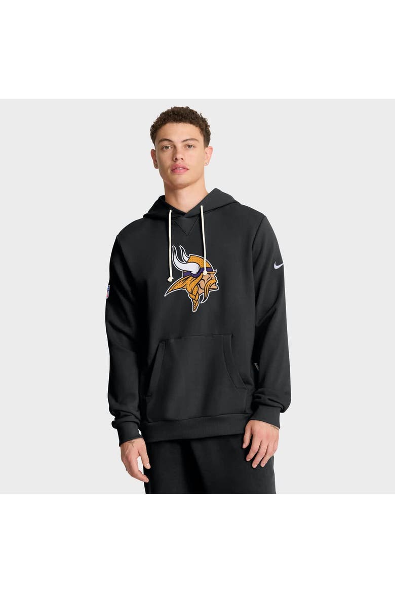 Men's Nike Black Minnesota Vikings Sideline Initial Home Performance Pullover Hoodie, Alternate, color, Black