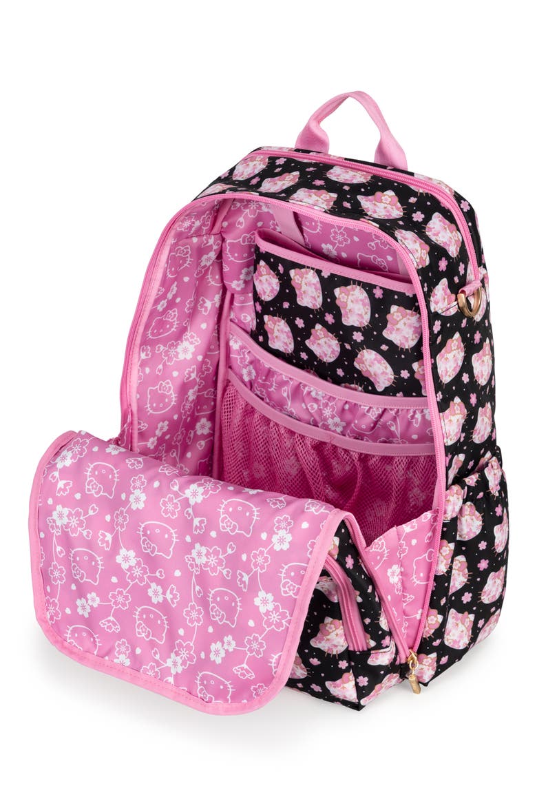 Zealous Water Resistant Diaper Backpack, Alternate, color, CHERRY BLOSSOMS