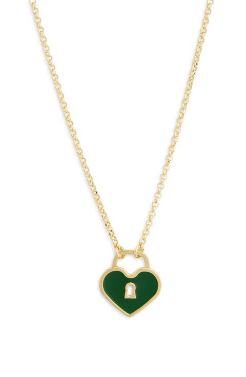 Heart Lock Pendant Necklace