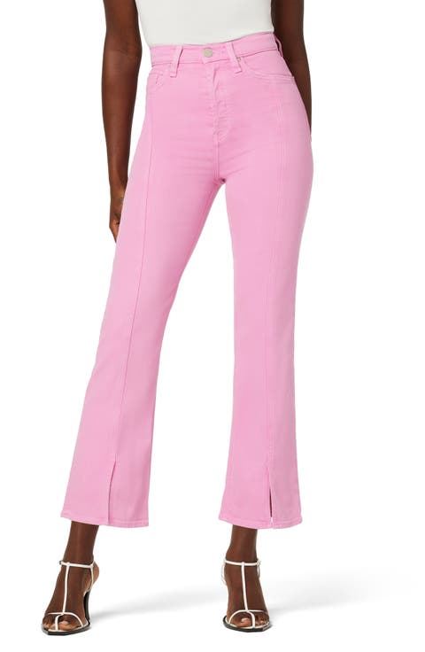 Faye Ultra High Waist Bootcut Jeans (Fuchsia Pink)