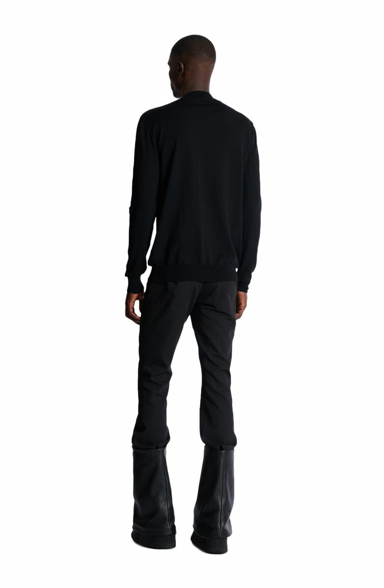 Balmain Knit Jumper With Balmain Couture Label, Alternate, color, Black
