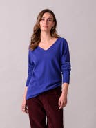 Celtic & Co. Geelong Wool Slouch V-Neck Sweater