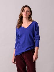 Celtic & Co. Geelong Wool Slouch V-Neck Sweater