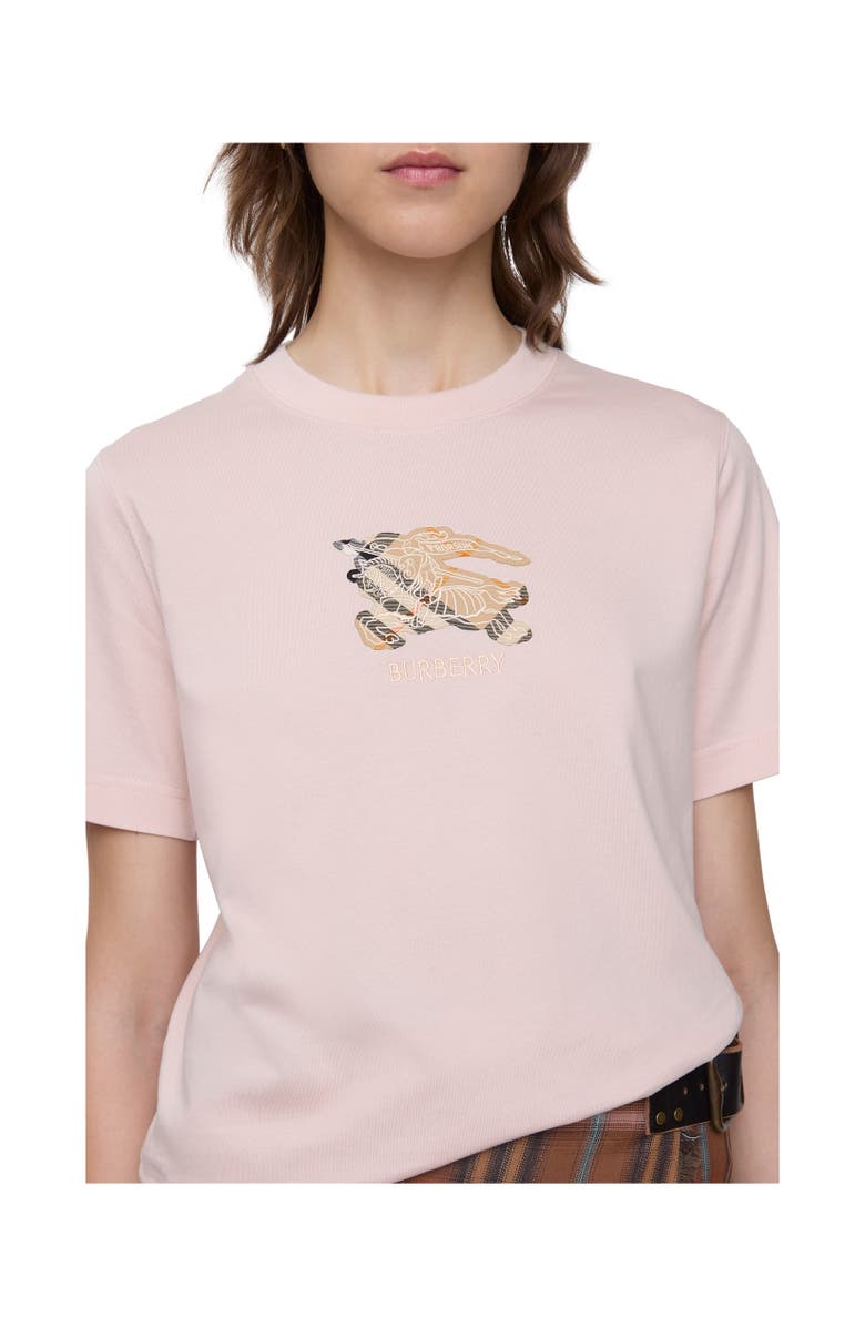 Burberry EKD Check Cotton T-shirt, Alternate, color, Bouquet Pink