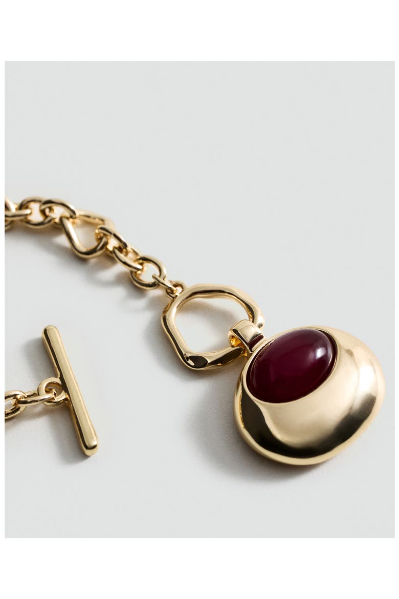 Link Circle Pendant Necklace, Alternate, color, GOLD