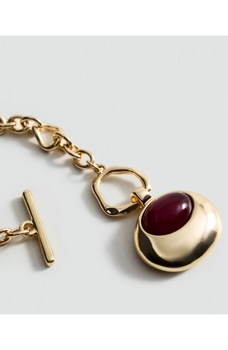 MANGO Link Circle Pendant Necklace, Alternate, color, 