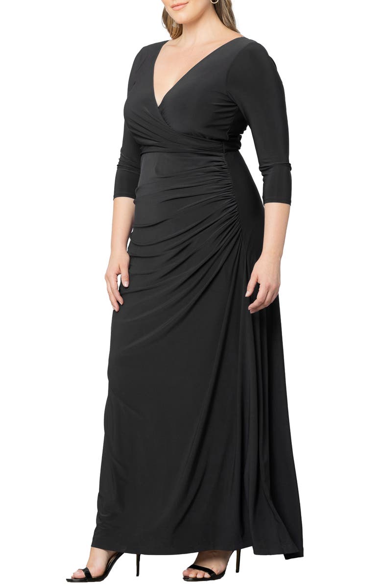 Kiyonna Gala Glam Cold Shoulder Gown, Alternate, color, 
