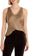 NIC+ZOE Day Gloss Lace Trim Tank