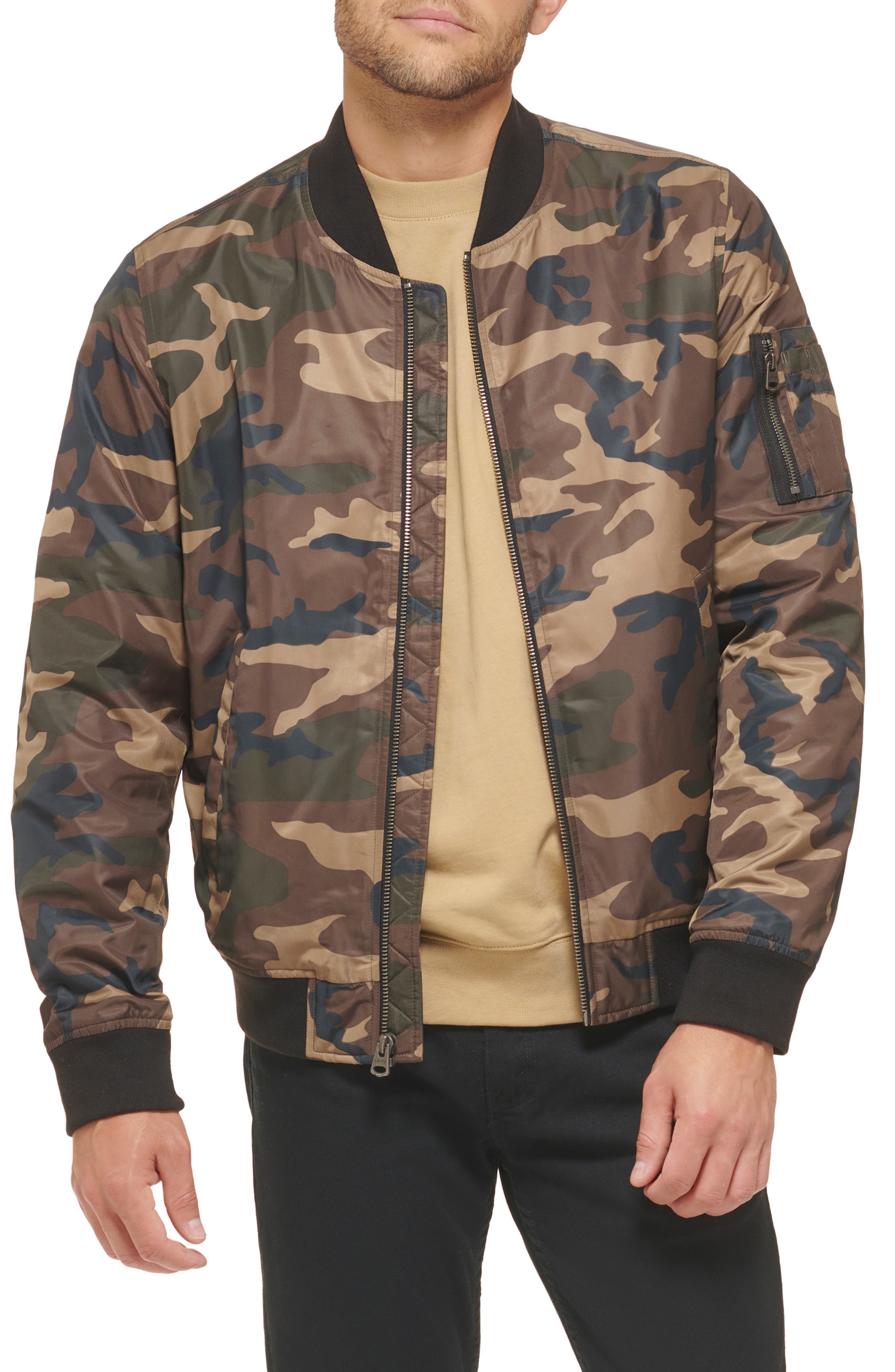 Levi's® Nylon Satin Bomber Jacket