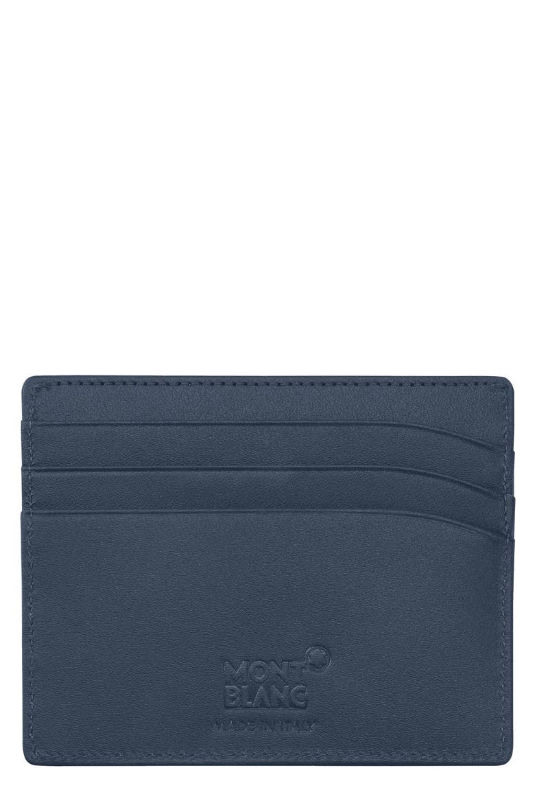 Meisterstück Leather Card Case, Main, color, BLACK