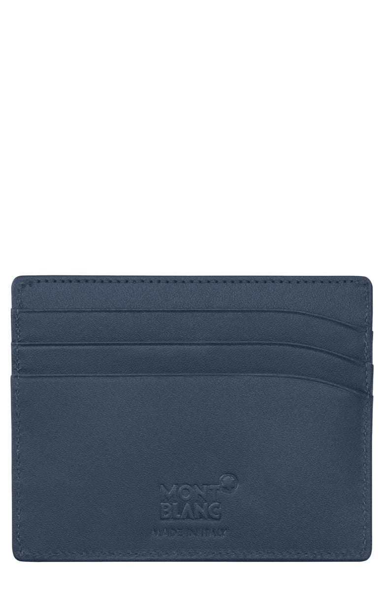 Montblanc Meisterstück Leather Card Case, Main, color, 