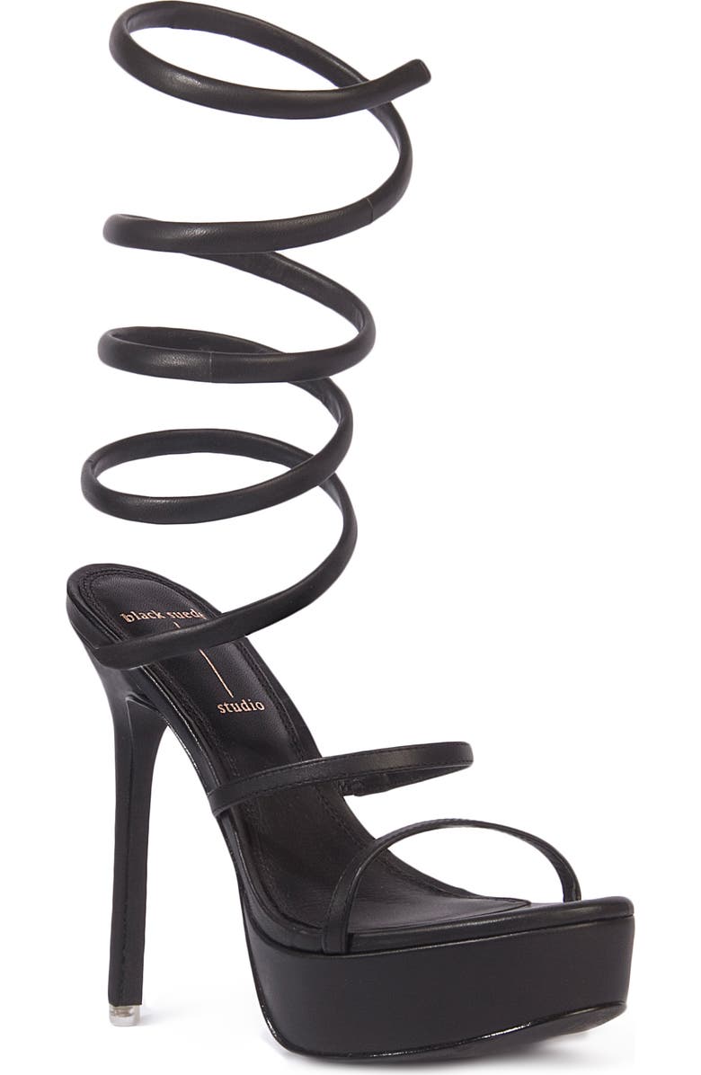 BLACK SUEDE STUDIO Kristen Platform Sandal, Main, color,