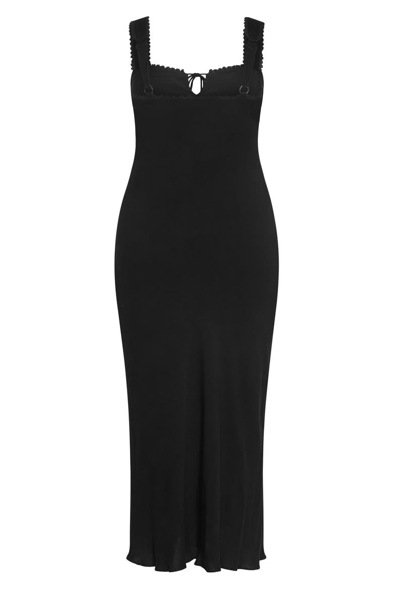 Spring Love Maxi Slipdress, Alternate, color, BLACK