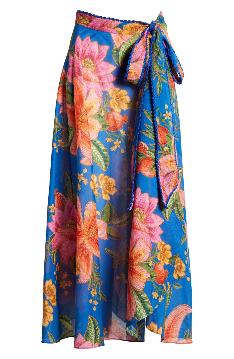 FARM Rio Summer Fruit Wrap Cover-Up Skirt, Alternate, color, 