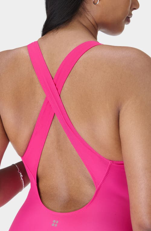 Sweaty Betty Hydropower Performance One-piece Swimsuit In Fuchsia Pink