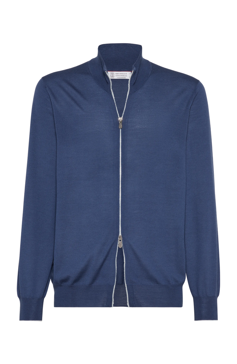 Brunello Cucinelli Virgin wool and cashmere lightweight cardigan, Main, color, 