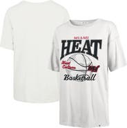 '47 Women's '47  White Miami Heat City Edition Down Court Sadie T-Shirt