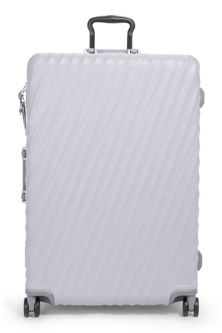 19 Degree Frame Large Checked Luggage, Main, color, PEARL GREY TEXTURE