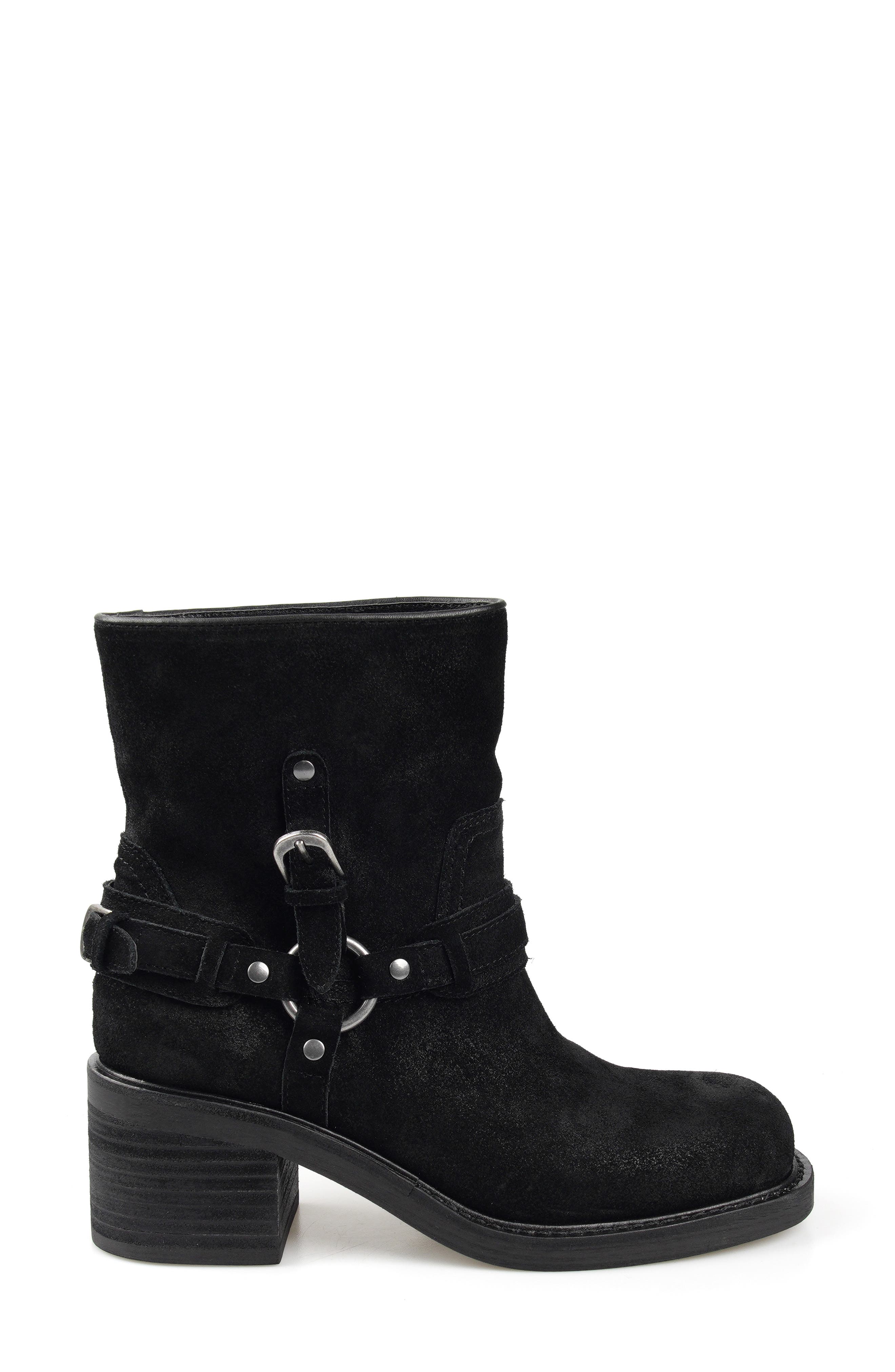 Candie's Fridda Moto Bootie, Alternate, color, Black