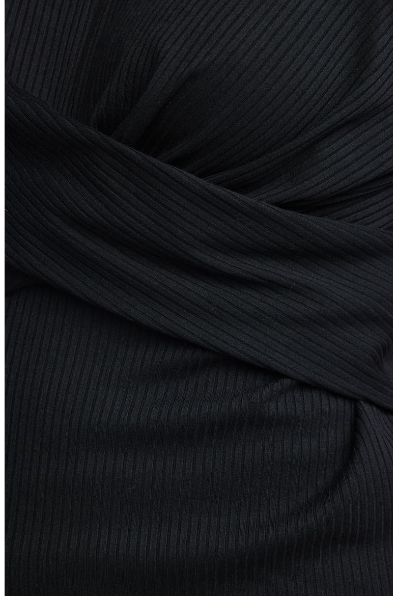 Iris Twist Rib Top, Alternate, color, BLACK