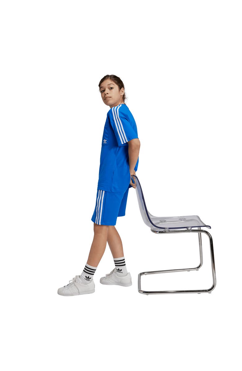 adidas Kids' 3-Stripes Cotton French Terry Shorts, Alternate, color, 