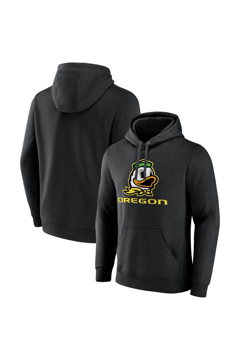 Men's Fanatics  Black Oregon Ducks Team Lockup Pullover Hoodie, Main, color, Black
