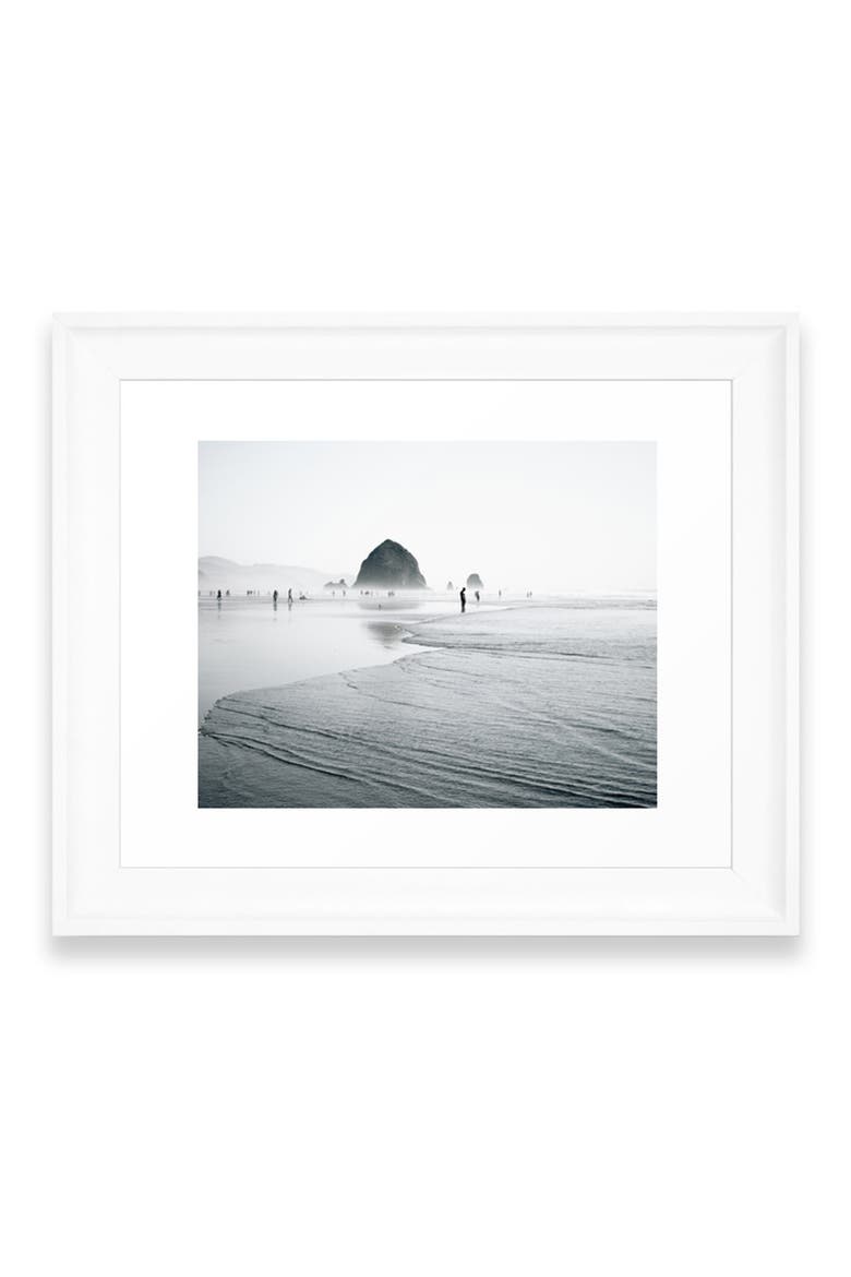 Cannon Beach Art Print, Main, color, WHITE FRAME- 13X19