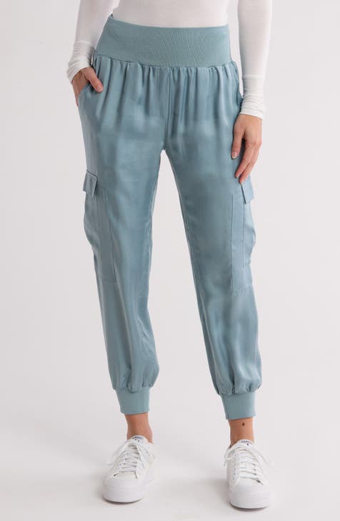 Giles Cupro Crop Cargo Joggers