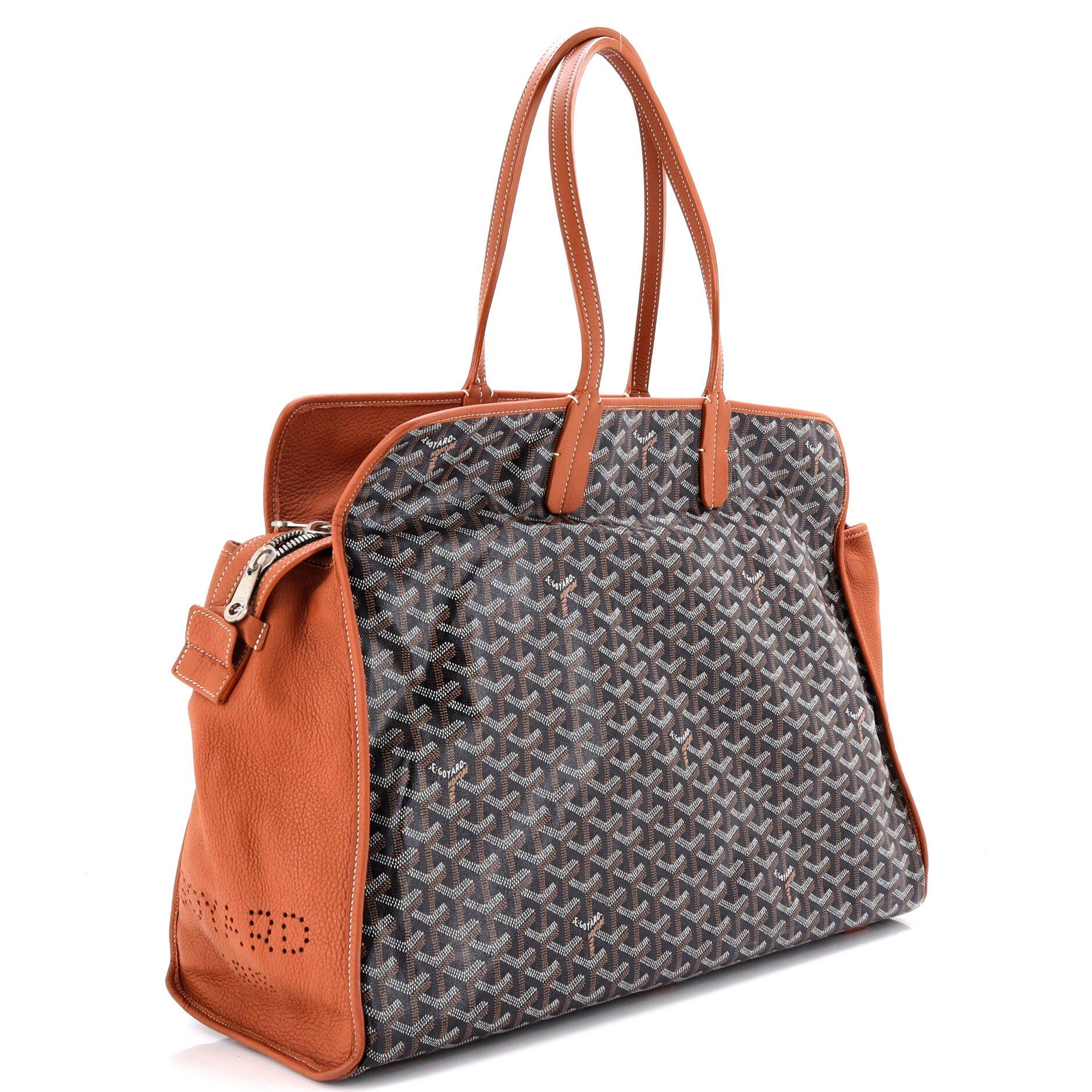 Pre-Owned Goyard Hardy Pet Carrier Coated Canvas GM, Alternate, color, 