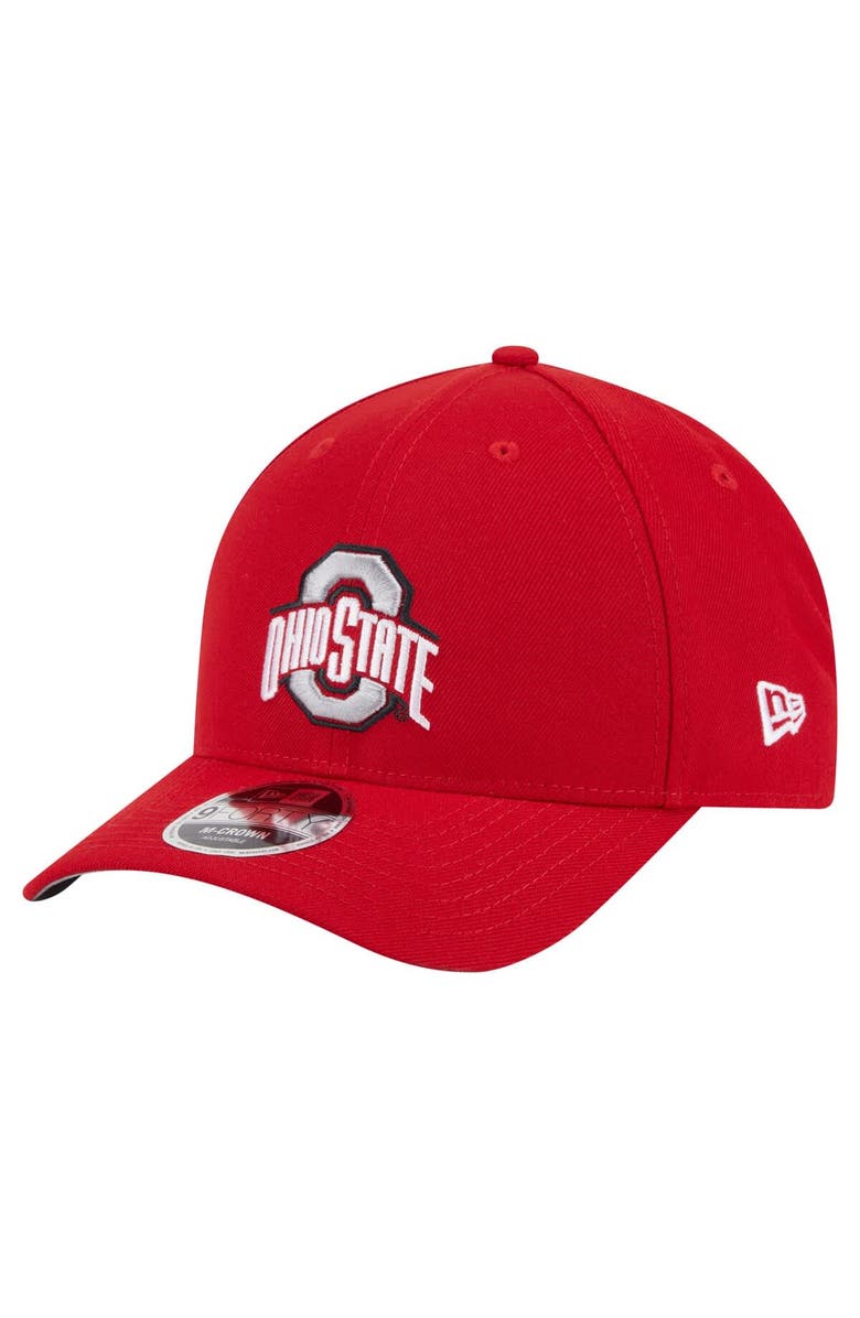 New Era Men's New Era Scarlet Ohio State Buckeyes Team Collective 9FORTY M-Crown Adjustable Hat, Main, color,