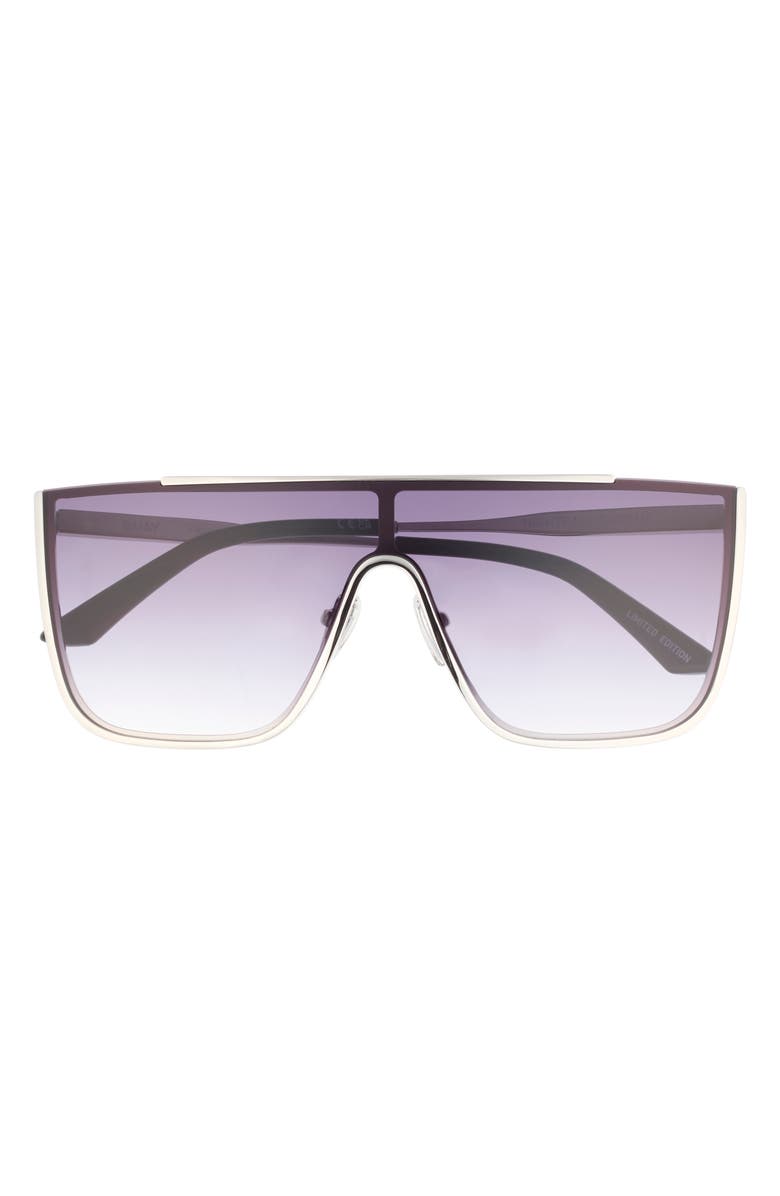 QUAY Nightfall 142mm Chrome Shield Sunglasses | Nordstromrack display picture 2