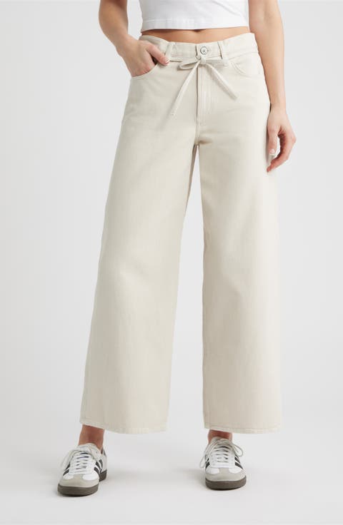 Morgan Mid Rise Jeans (Light Cream Colored)