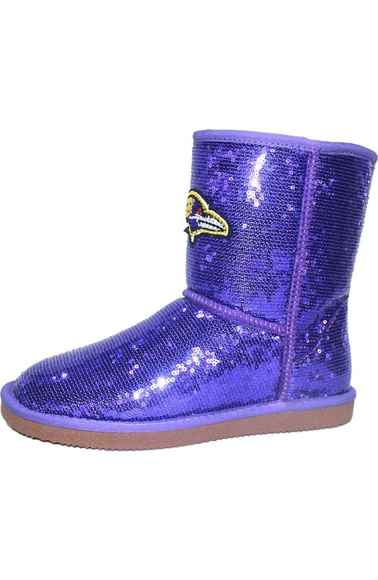 CUCE Women's Cuce Baltimore Ravens Sequin Boots, Alternate, color,