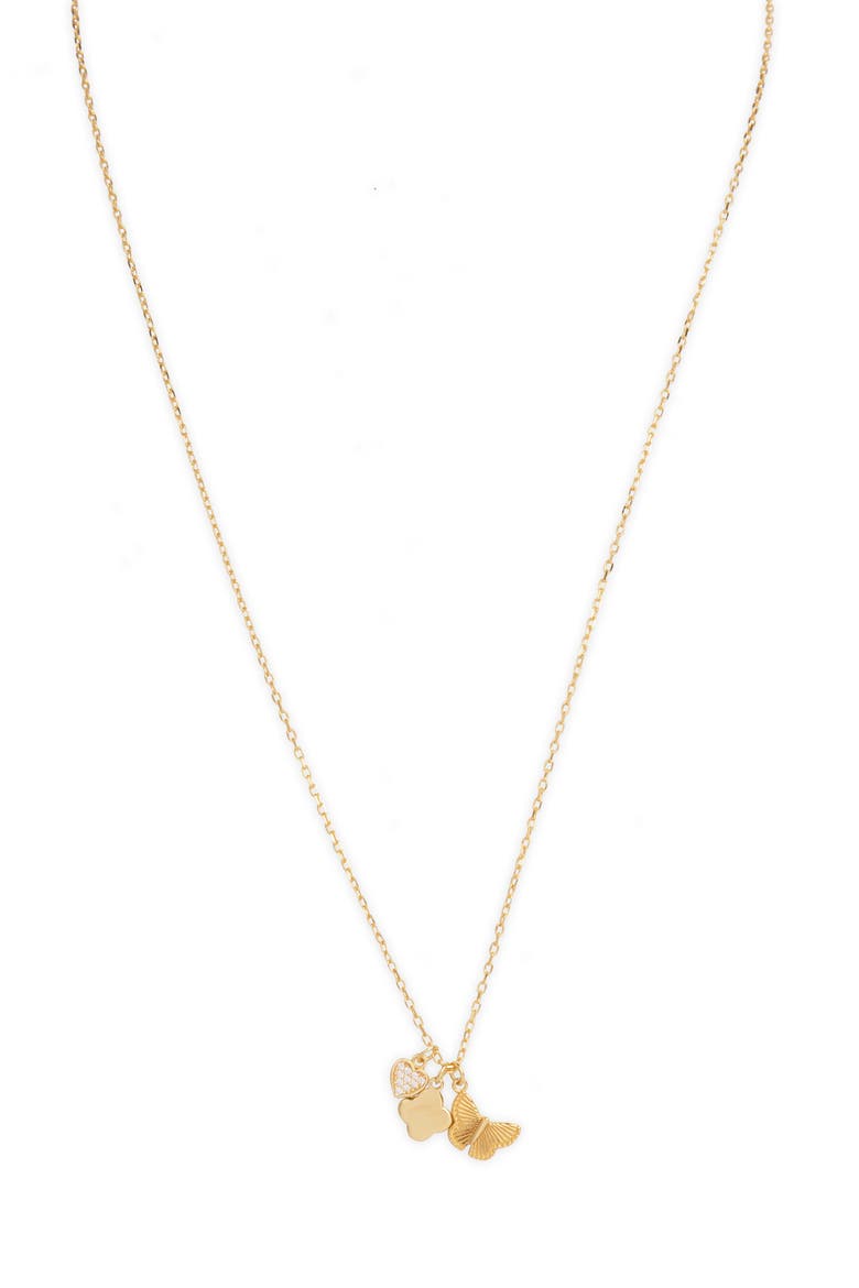 Dainty Charm Necklace, Main, color, GOLD