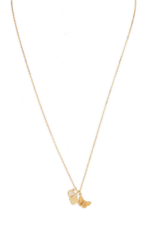 Argento Vivo Sterling Silver Dainty Charm Necklace in Gold at Nordstrom